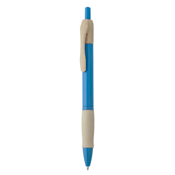 Stamina Hana wheat fibre and ABS pen in light royal, ready for logo printing