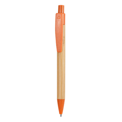 Stamina Stoa wheat fibre pen in orange/beige, ready for laser engraving