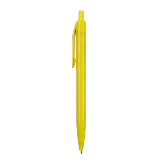Stamina Kamut wheat fibre and ABS pen in yellow, ready for logo printing
