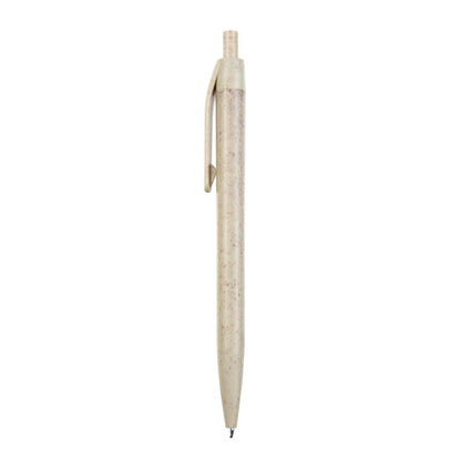 Stamina Kamut wheat fibre and ABS pen in beige, ready for logo printing