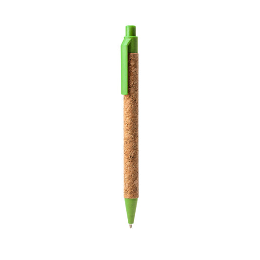 Stamina Comper cork and wheat fibre pen in oasis green, ready for logo printing