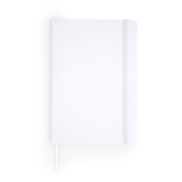 Stamina Coral notebook A6 in white, ready for logo printing