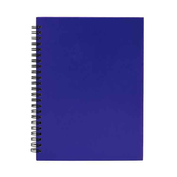 Stamina Valle recycled cardboard notebook in royal blue, ready for logo printing