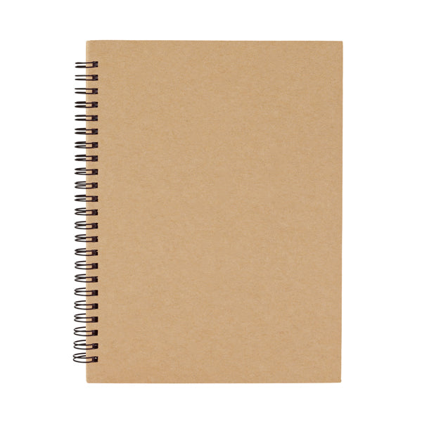 Stamina Valle recycled cardboard notebook in beige, ready for logo printing