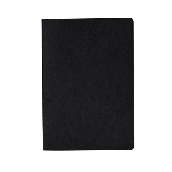 Stamina Danica recycled cardboard notebook A5 in black, ready for logo printing