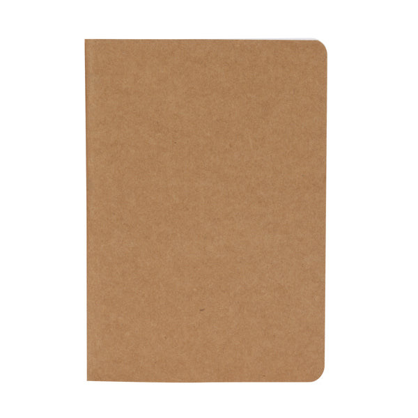 Stamina Saler recycled cardboard notebook A6 in beige, ready for logo printing