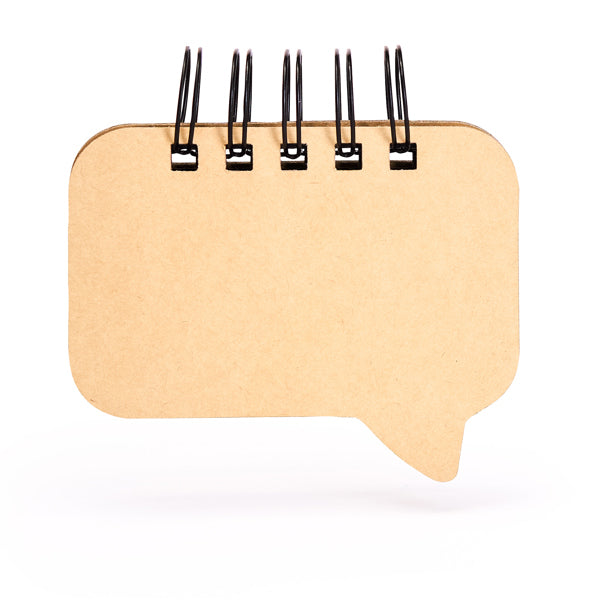 Stamina Anfi recycled cardboard and paper notebook in beige, ready for logo printing