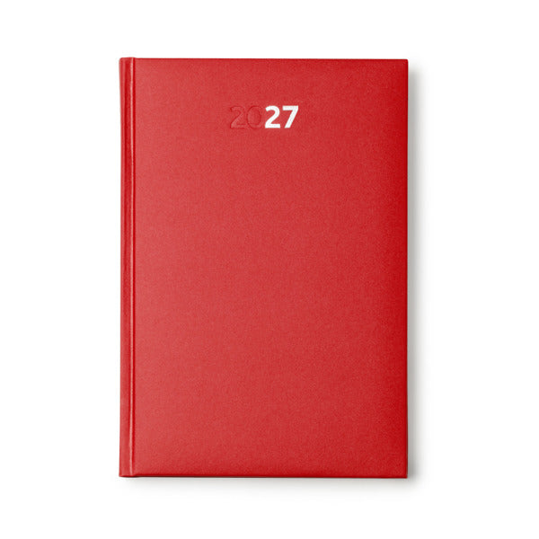 Stamina Horus PU and paper notebook A5 in red, ready for logo printing
