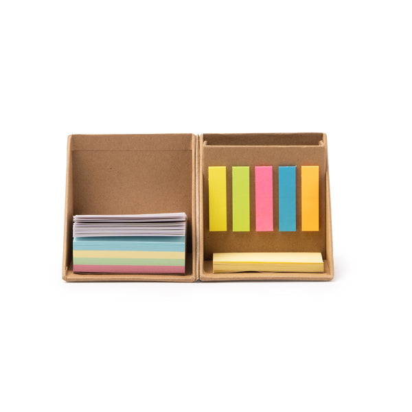 Stamina Dimas paper desk set in beige, ready for logo printing