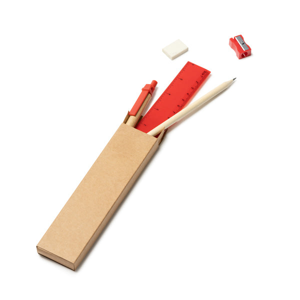 Stamina Lizana cardboard and plastic writing set, ready for logo printing