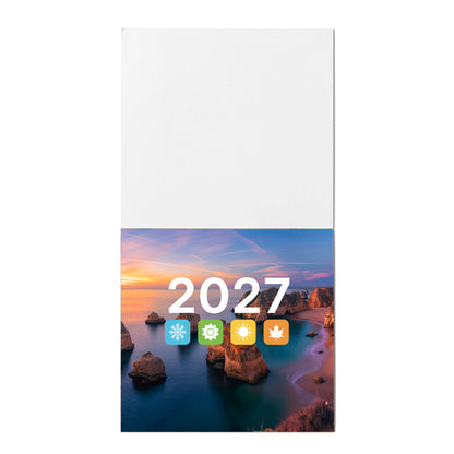 Stamina Glen paper calendar in white, ready for logo printing