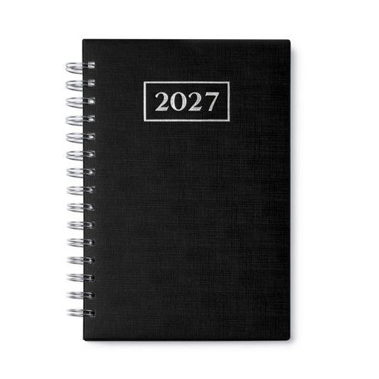 Stamina Hera PU and paper diary A5 in black, ready for logo printing