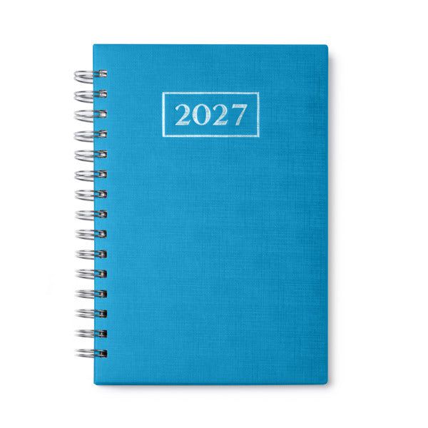 Stamina Hera PU and paper diary A5 in light royal, ready for logo printing