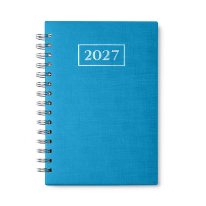 Stamina Hera PU and paper diary A5 in light royal, ready for logo printing