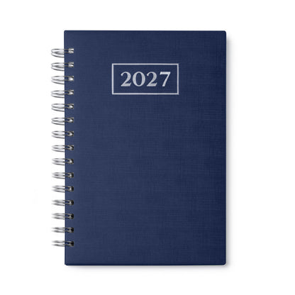 Stamina Hera PU and paper diary A5 in navy blue, ready for logo printing