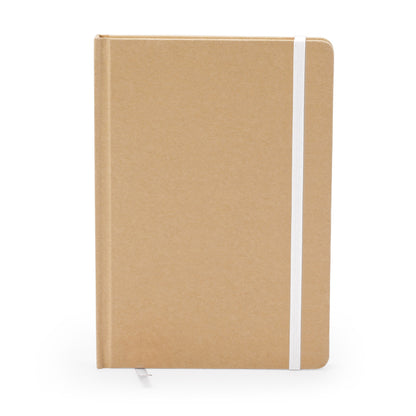 Stamina Estela recycled cardboard notebook A5 in white, ready for logo printing