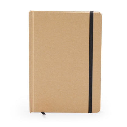 Stamina Estela recycled cardboard notebook A5 in black, ready for logo printing