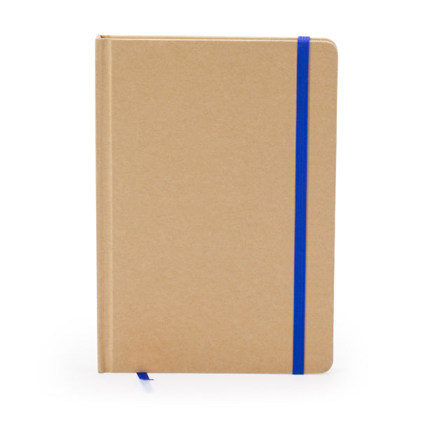 Stamina Estela recycled cardboard notebook A5 in royal blue, ready for logo printing