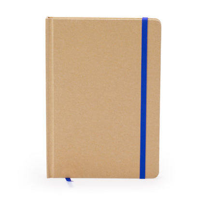 Stamina Estela recycled cardboard notebook A5 in royal blue, ready for logo printing