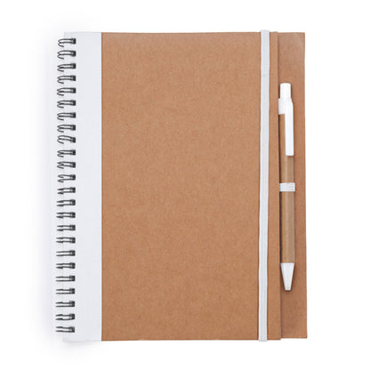 Stamina Alani spiral ring notebook in white, ready for logo printing