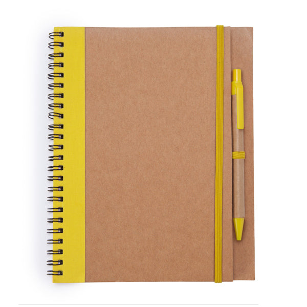 Stamina Alani spiral ring notebook in yellow, ready for logo printing
