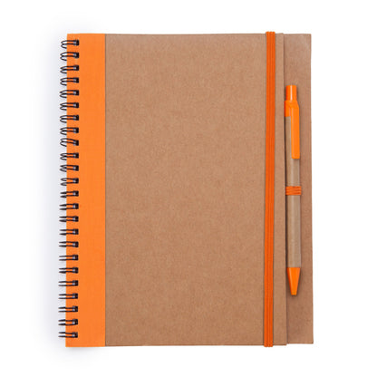 Stamina Alani spiral ring notebook in orange, ready for logo printing