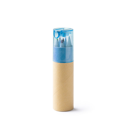 Stamina Mabel recycled cardboard writing set in royal blue, ready for logo printing