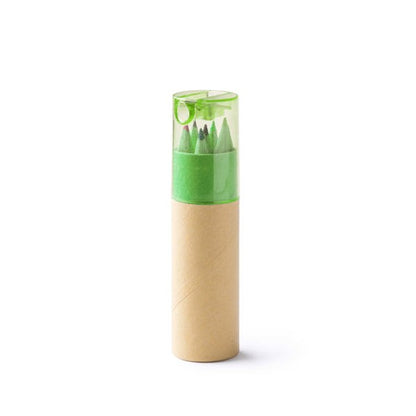 Stamina Mabel recycled cardboard writing set in fern green, ready for logo printing