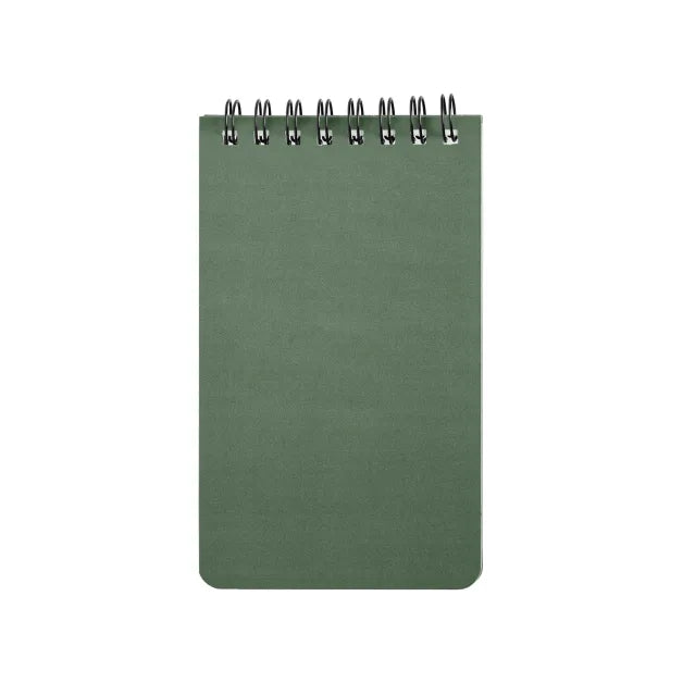 Atlas Essentials Stone Paper Spiral Notepad promotional notebook in forest green printed with your company logo