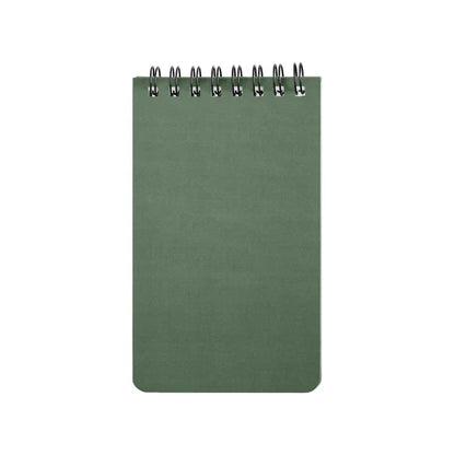 Atlas Essentials Stone Paper Spiral Notepad promotional notebook in forest green printed with your company logo