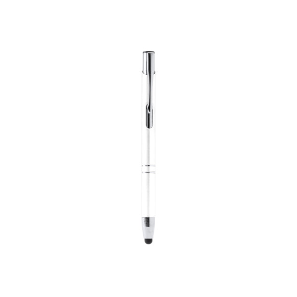 Stamina Kruger aluminium ball pen in white, ready for logo printing