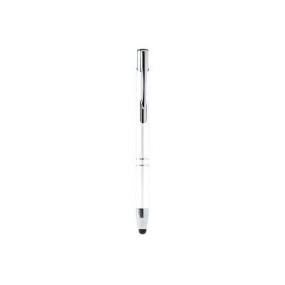 Stamina Kruger aluminium ball pen in white, ready for logo printing
