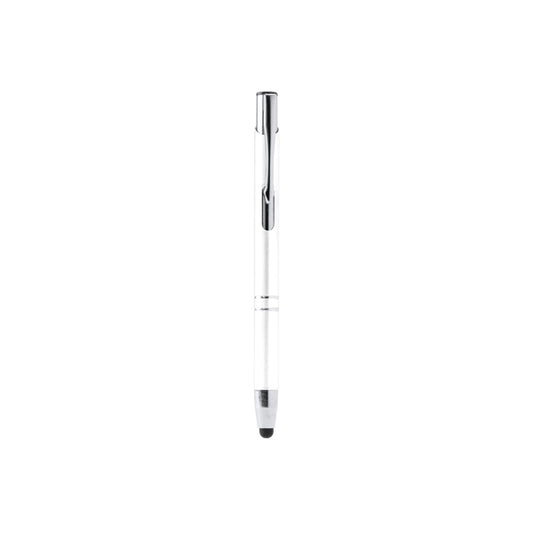 Stamina Kruger aluminium ball pen in white, ready for logo printing