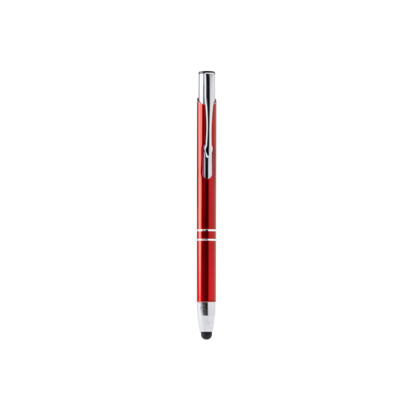 Stamina Kruger aluminium ball pen in red, ready for logo printing