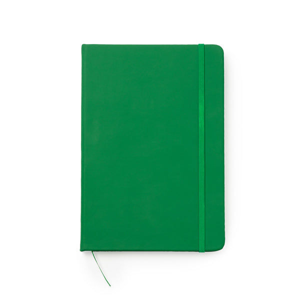 Stamina Ardak PU leather notebook A5 in fern green, ready for logo printing