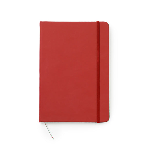 Stamina Ardak PU leather notebook A5 in red, ready for logo printing