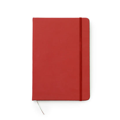 Stamina Ardak PU leather notebook A5 in red, ready for logo printing