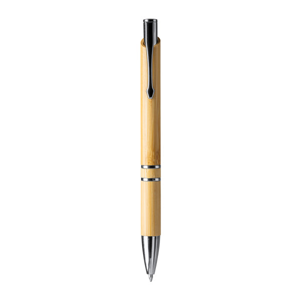 Stamina Besky bamboo ball pen in beige, ready for laser engraving