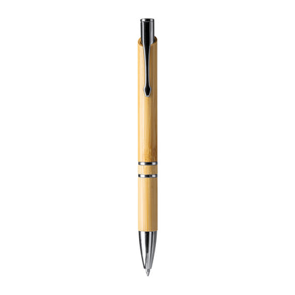 Stamina Besky bamboo ball pen in beige, ready for laser engraving