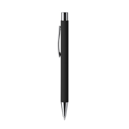 Stamina Dover push ball pen in black, ready for logo printing