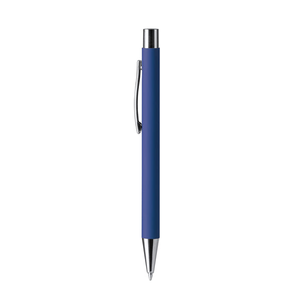 Stamina Dover push ball pen in royal blue, ready for logo printing