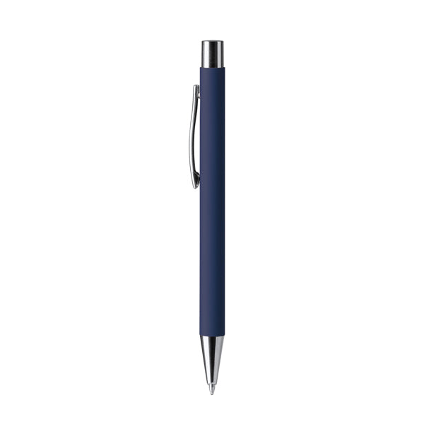 Stamina Dover push ball pen in navy blue, ready for logo printing