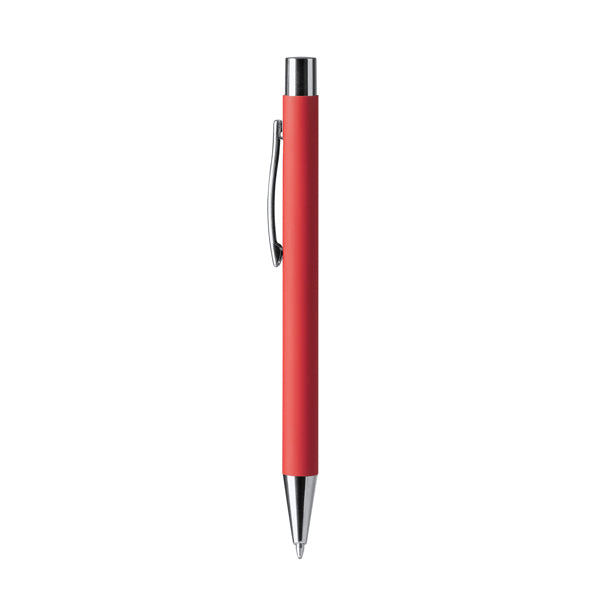 Stamina Dover push ball pen in red, ready for logo printing