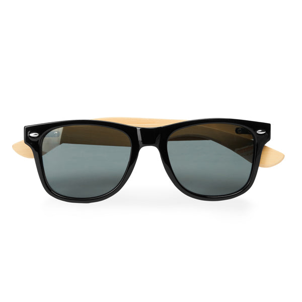 Stamina Eden pC and bamboo sunglasses in black, ready for laser engraving