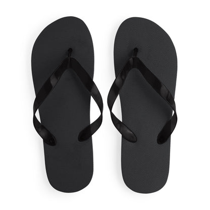 Stamina Kalay pE and PVC flip-flops in black, ready for logo printing