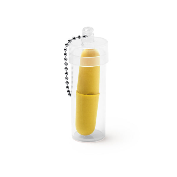 Stamina Noys eVA foam earplugs in yellow, ready for logo printing