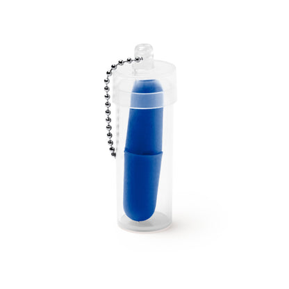 Stamina Noys eVA foam earplugs in royal blue, ready for logo printing