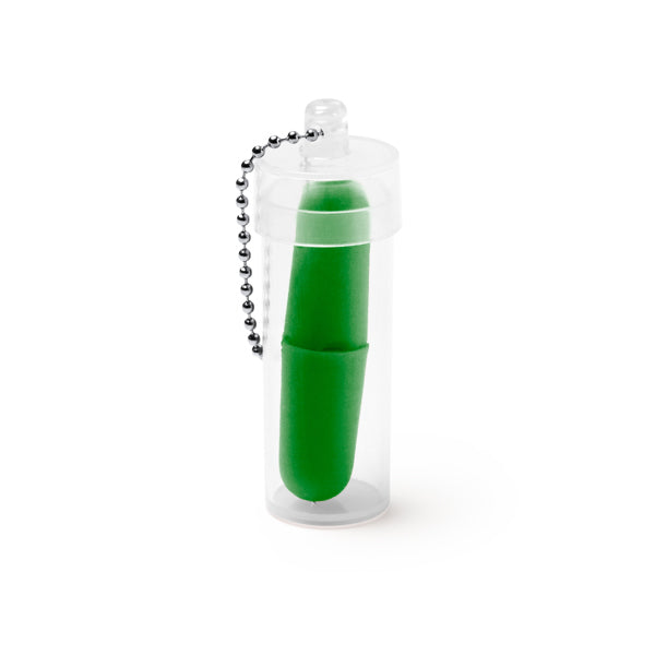 Stamina Noys eVA foam earplugs in fern green, ready for logo printing