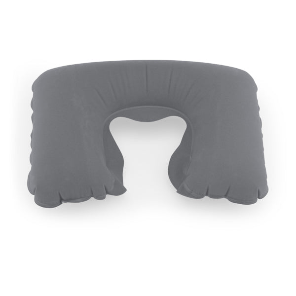 Stamina Ansar inflatable travel pillow in light grey, ready for logo printing