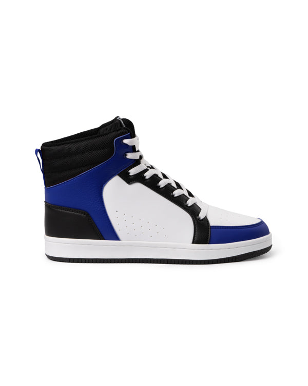 Roly WRK Space unisex work trainers in black/white/royal blue, ready for logo printing or embroidery